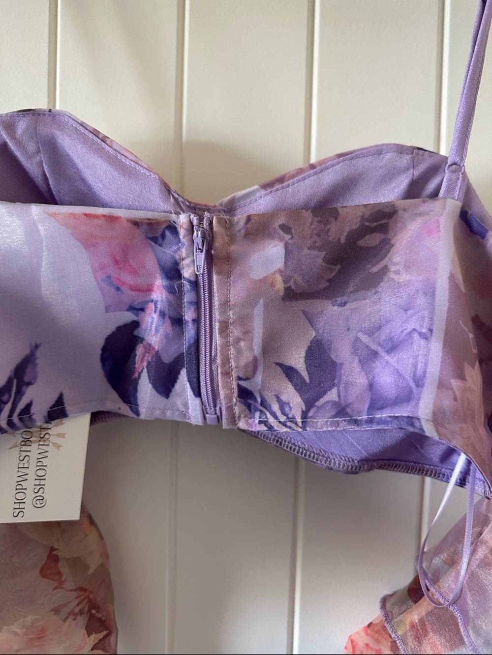 Floral Lavender Two-Piece Skirt Set - Women's Summer Ensemble - Picture 5 of 5
